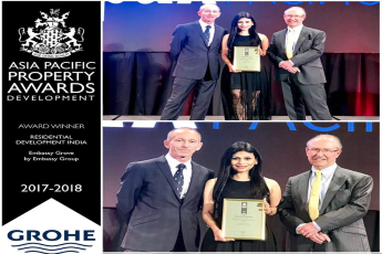 Award for Embassy Grove at The Asia Pacific Awards Development held at Bangkok